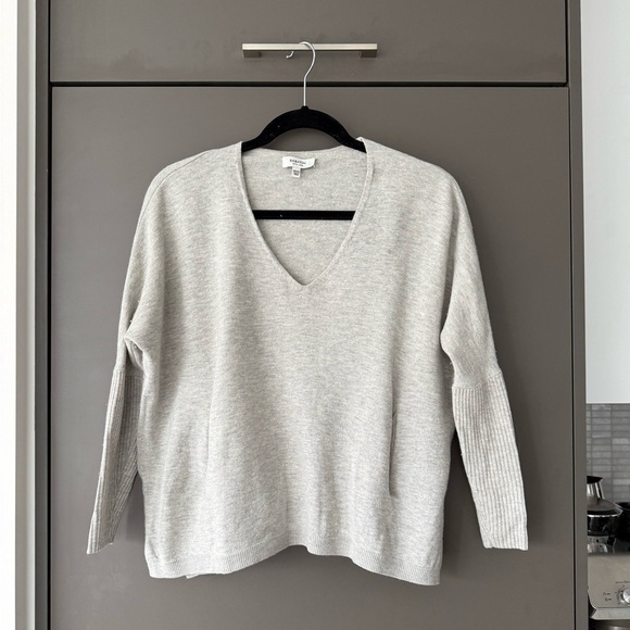 Babaton Sweaters - Babaton | Aritzia Grey V-Neck Sweater